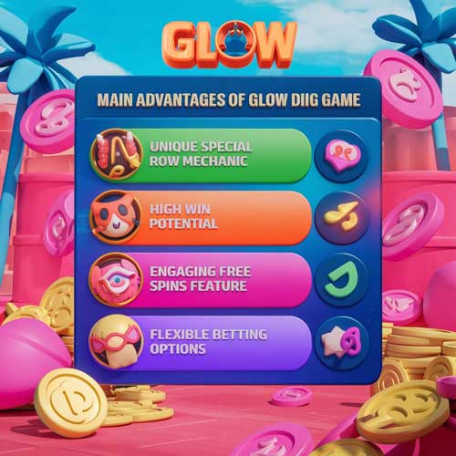 Glow Dig slot machine gameplay